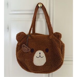 Brown Teddy Bear Tote Bag